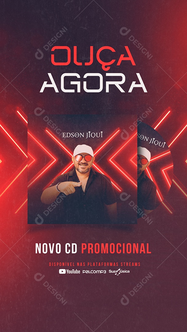 Story Flyer Ouça Agora Social Media PSD Editável