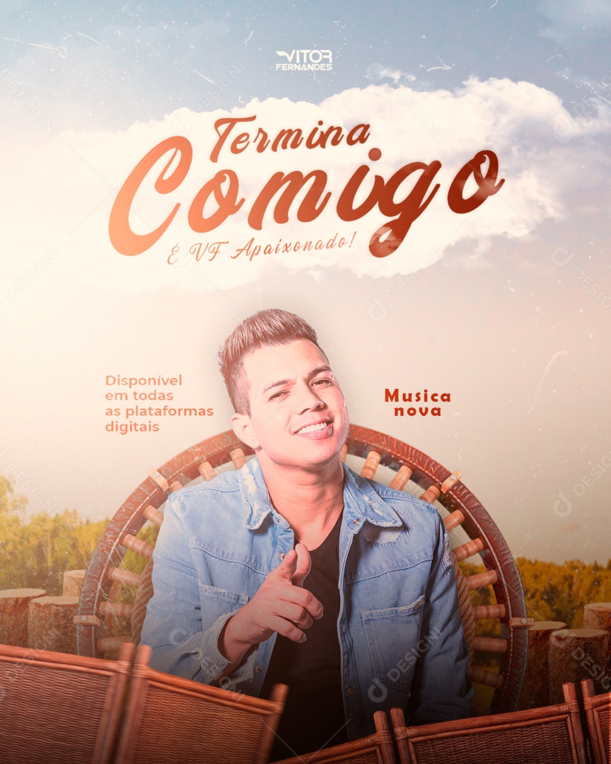 Feed Flyer Termina Comigo Social Media PSD Editável