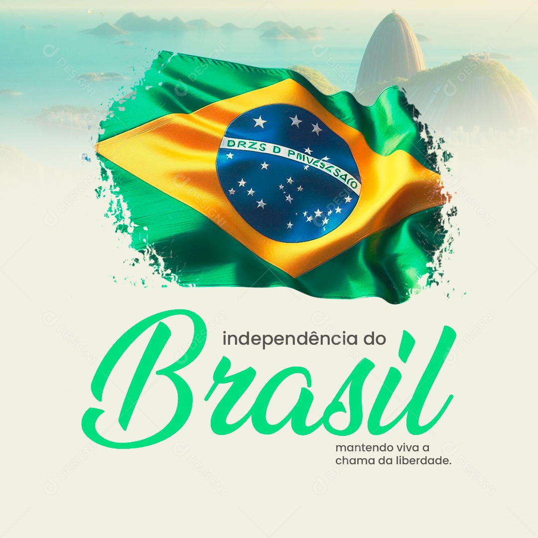 Dia da Independência do Brasil 07 de Setembro Social Media PSD Editável