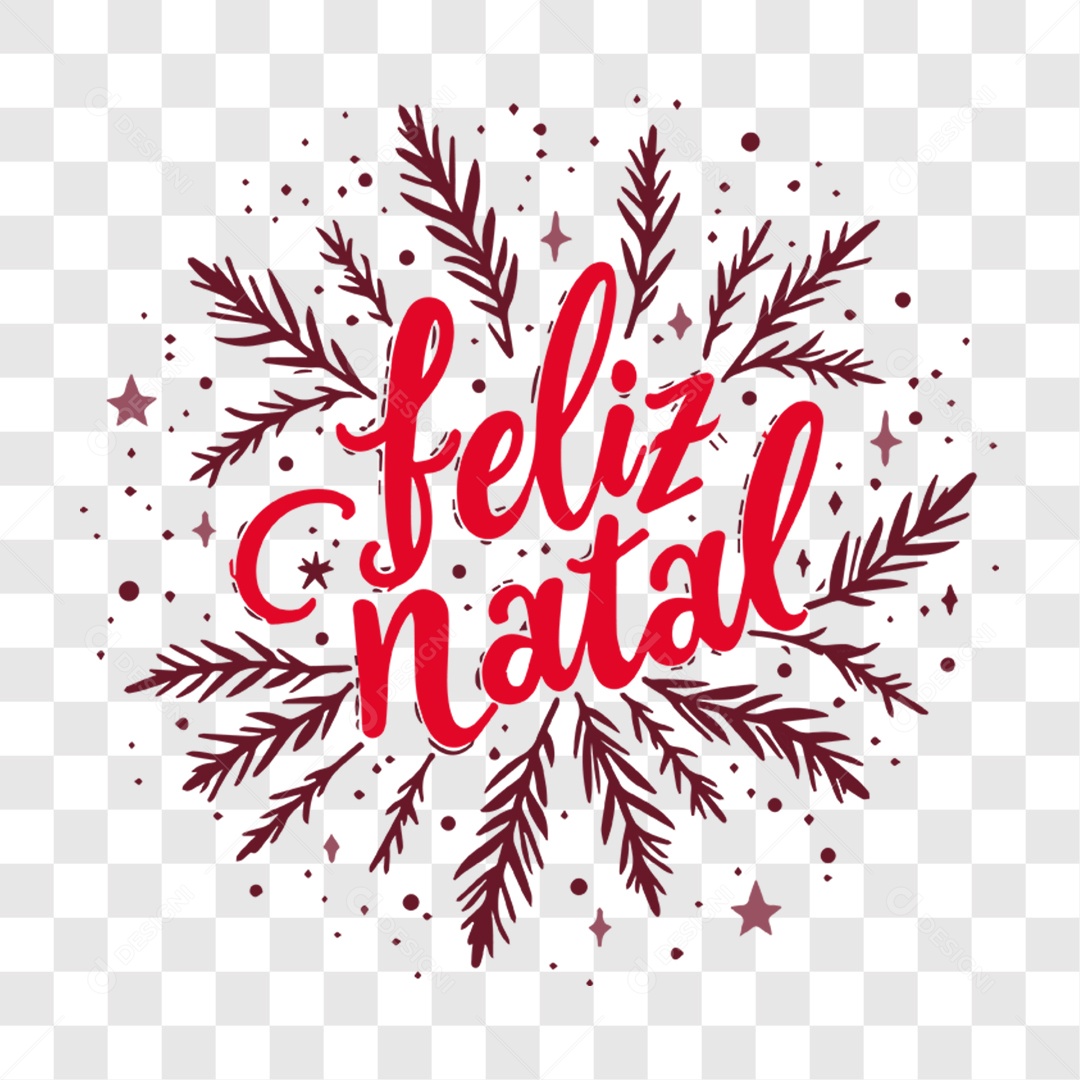 Lettering Feliz Natal EPS + PNG