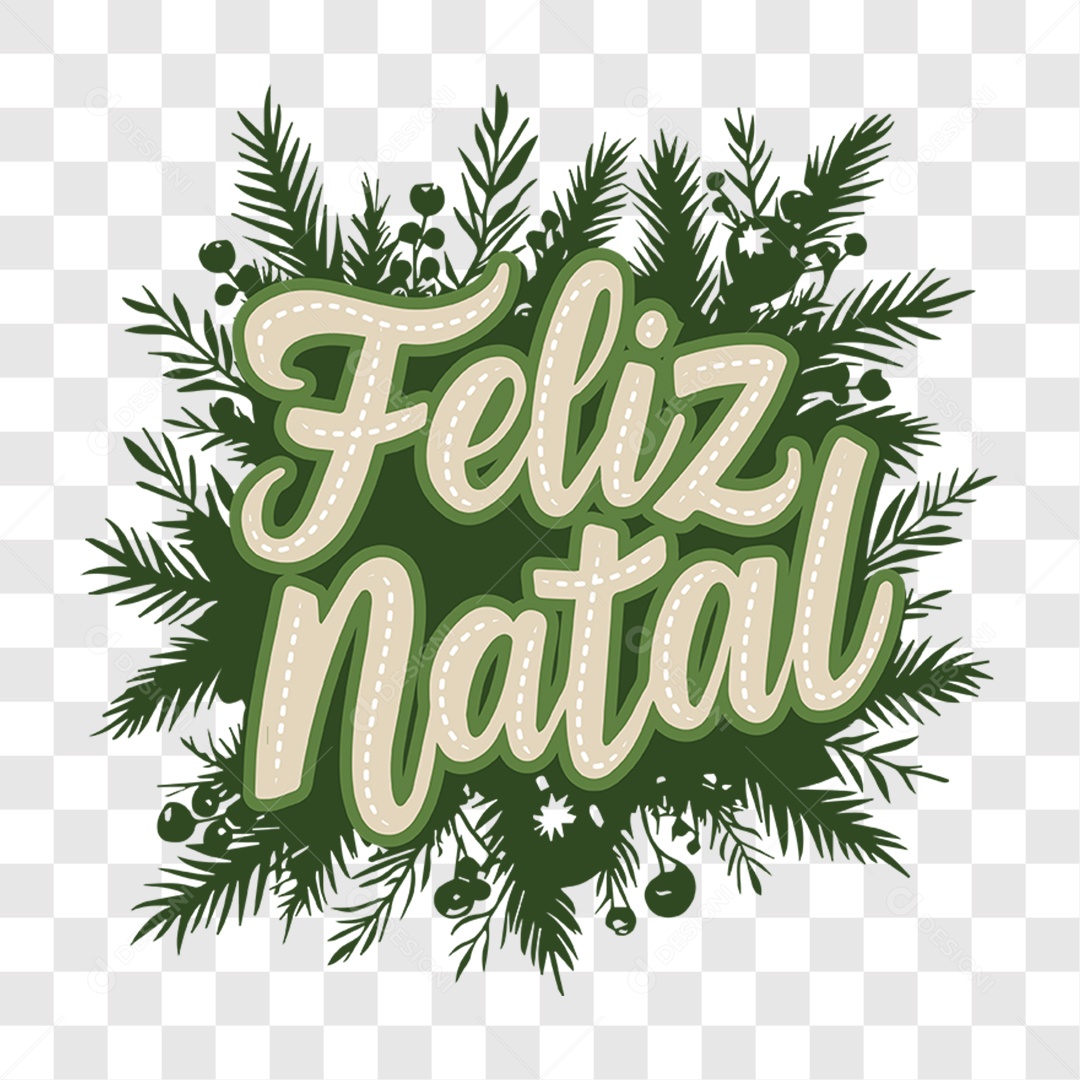 Lettering Feliz Natal EPS + PNG