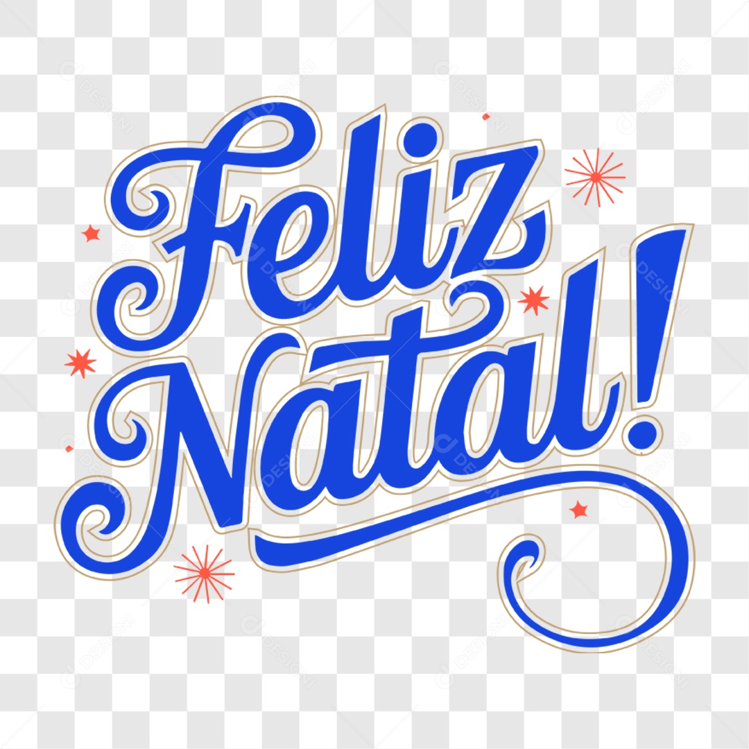 Lettering Feliz Natal EPS + PNG