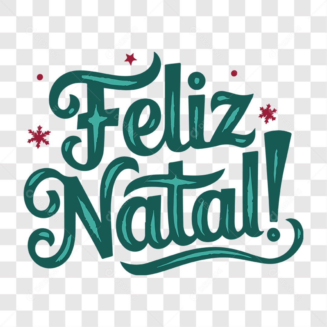 Lettering Feliz Natal EPS + PNG