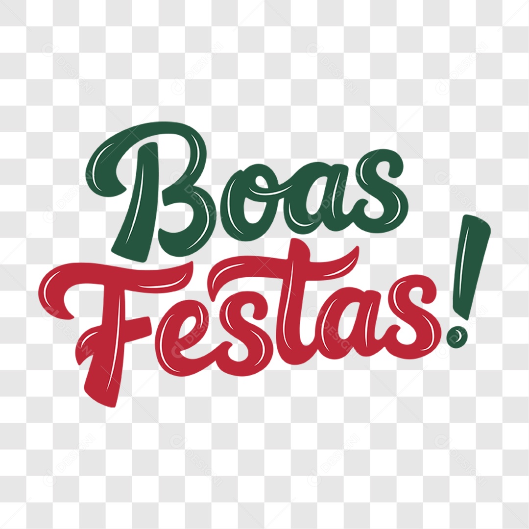Lettering Natal Boas Festas EPS + PNG