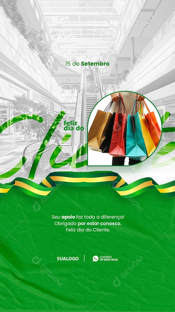 Story Dia do Cliente 15 de Setembro Social Media PSD Editável