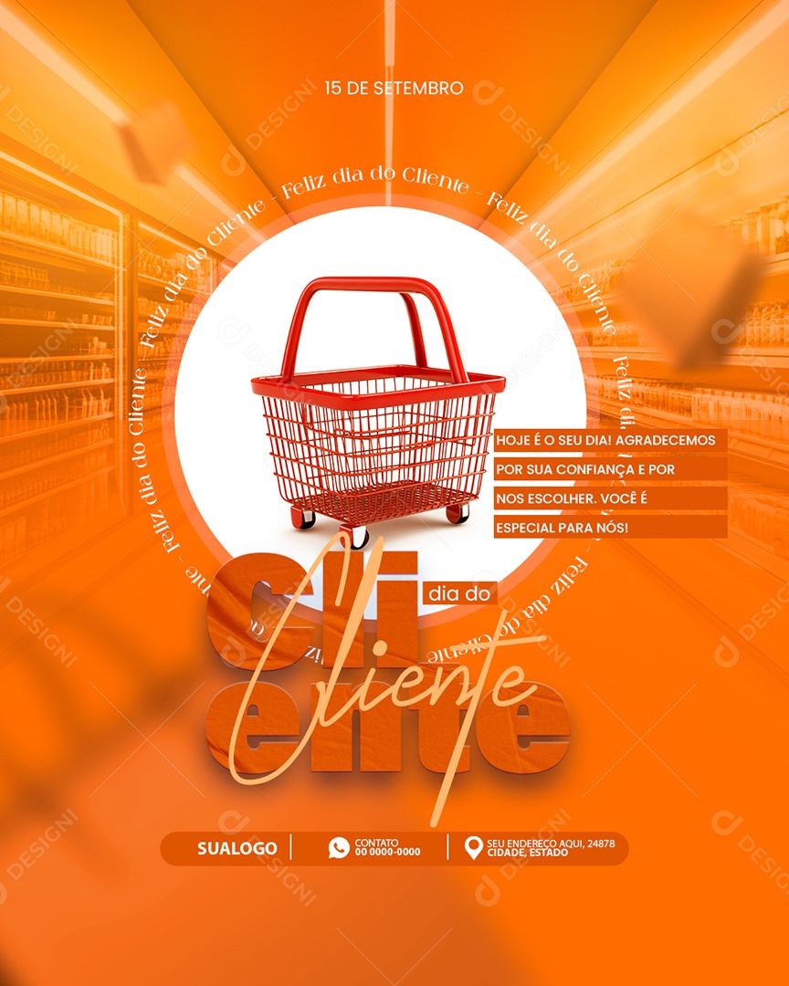 Dia do Cliente 15 de Setembro Social Media PSD Editável