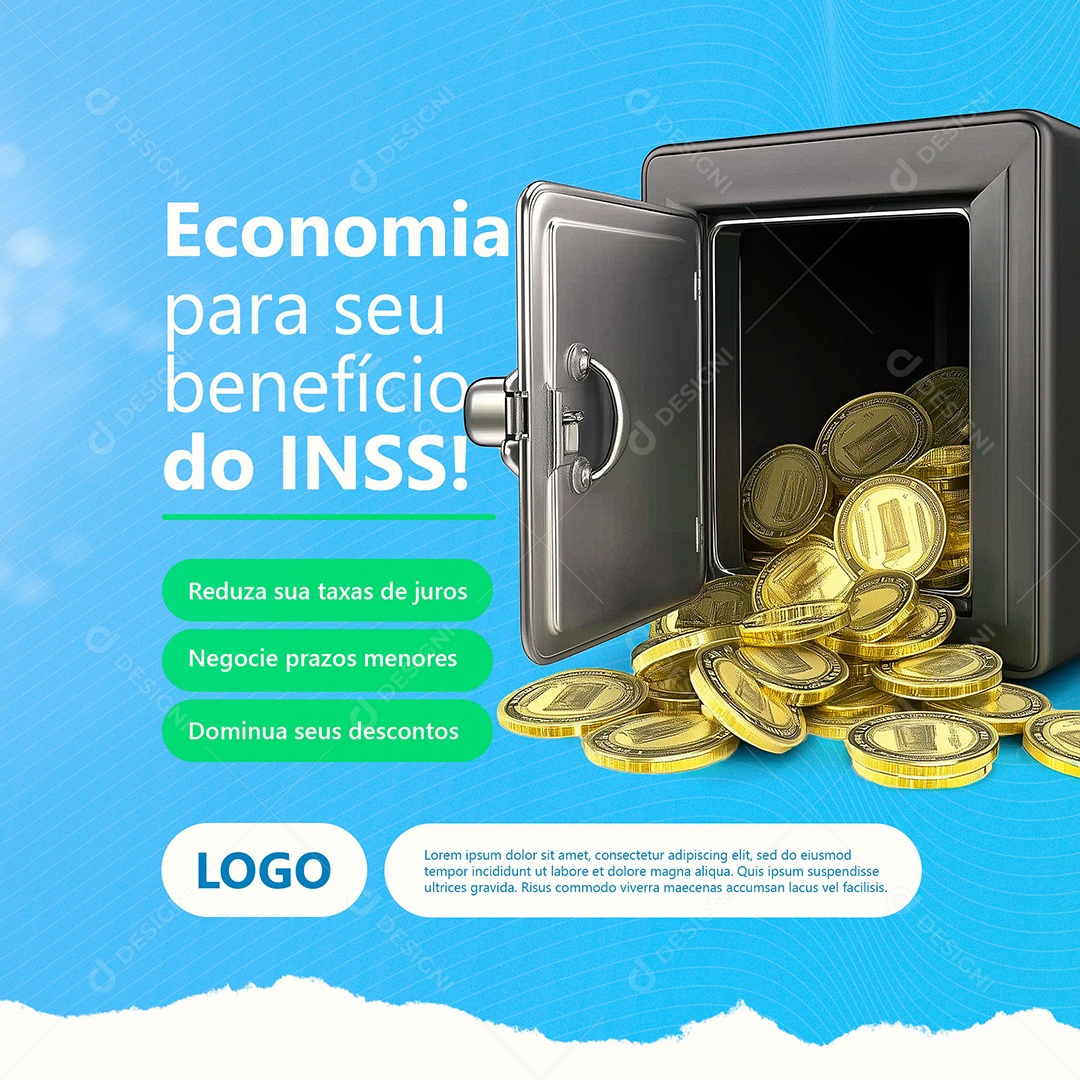 Empréstimo Finanças Social Media PSD Editável