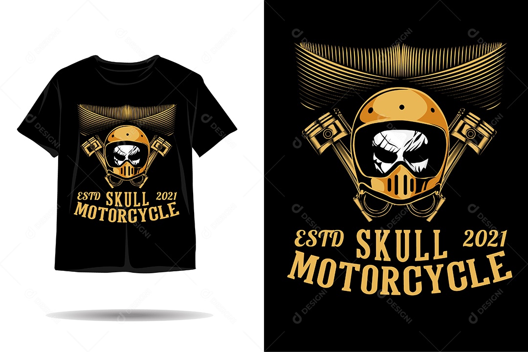 Modelo de Estampa de Camiseta Ilustração Vetor EPS