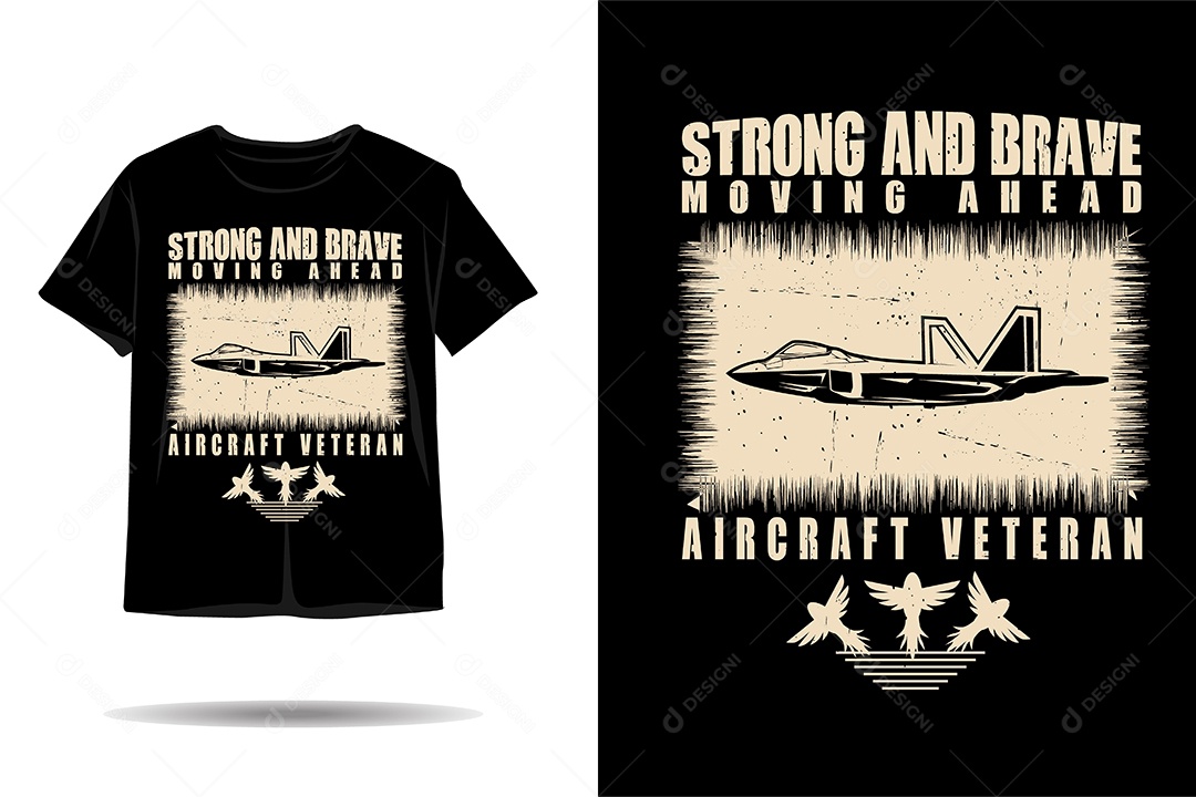 Modelo de Estampa de Camiseta Ilustração Vetor EPS