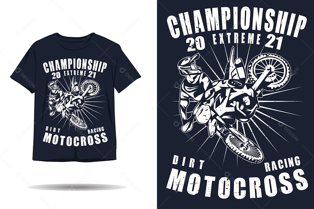 Modelo de Estampa de Camiseta Ilustração Vetor EPS