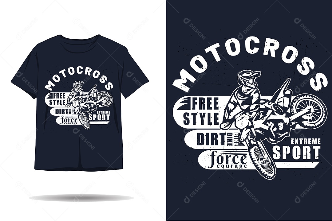 Modelo de Estampa de Camiseta Ilustração Vetor EPS