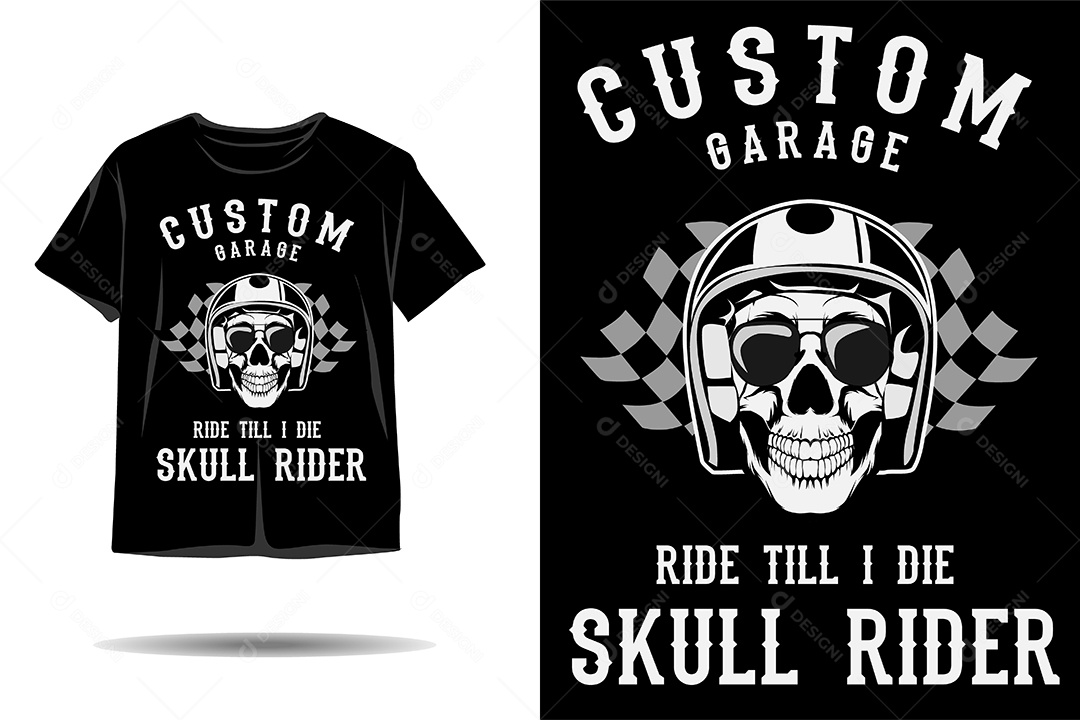 Modelo de Estampa de Camiseta Ilustração Vetor EPS