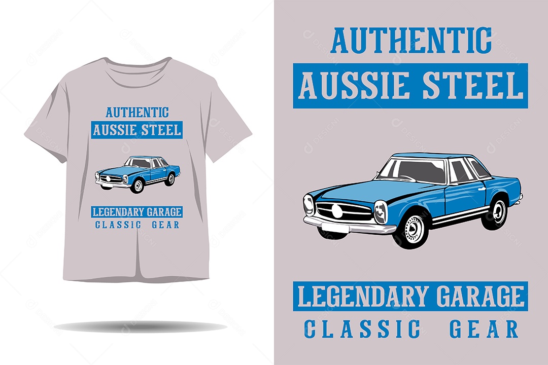 Modelo de Estampa de Carros Ilustração Vetor EPS