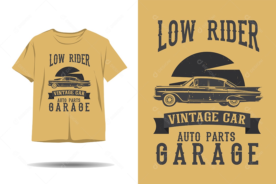 Modelo de Estampa de Carros Ilustração Vetor EPS