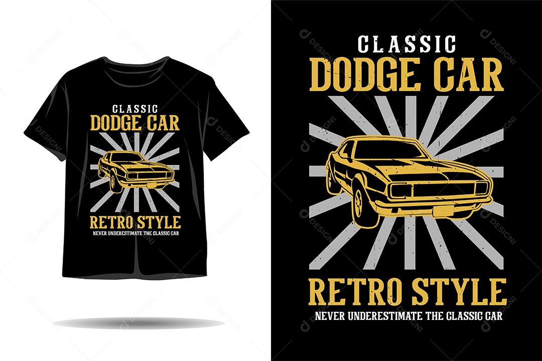 Modelo de Estampa de Carros Ilustração Vetor EPS