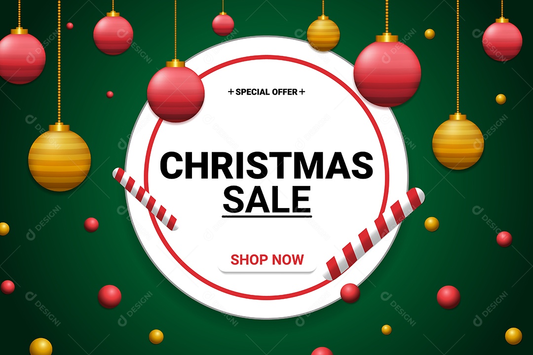 Background de Natal Ilustração Vetor EPS