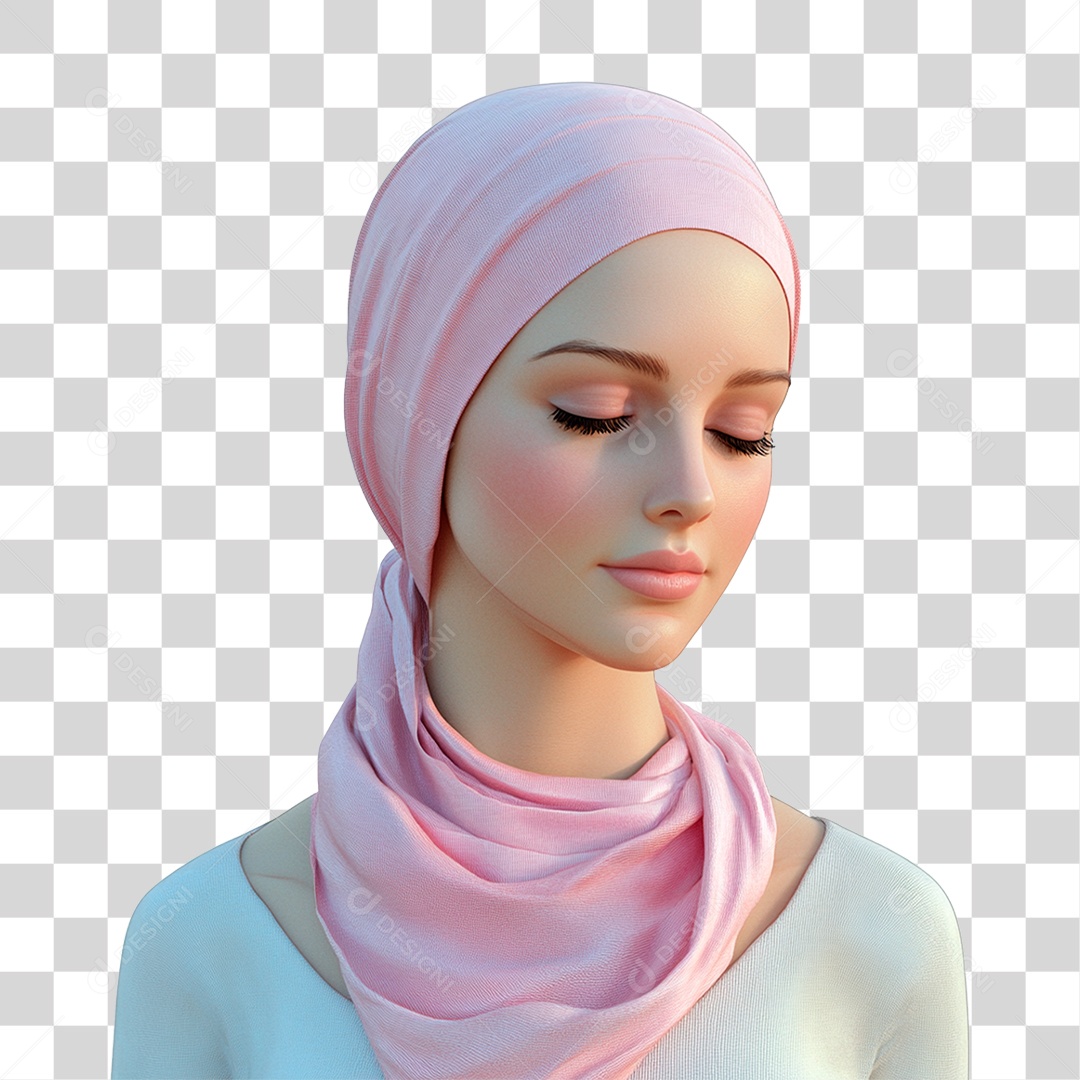 Mulher de 50 anos usando lenço na cabeça câncer de mama