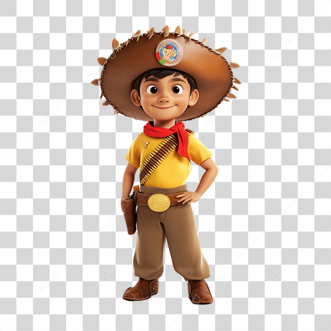 Personagem Nordestino Dia do Nordestino PNG Transparente