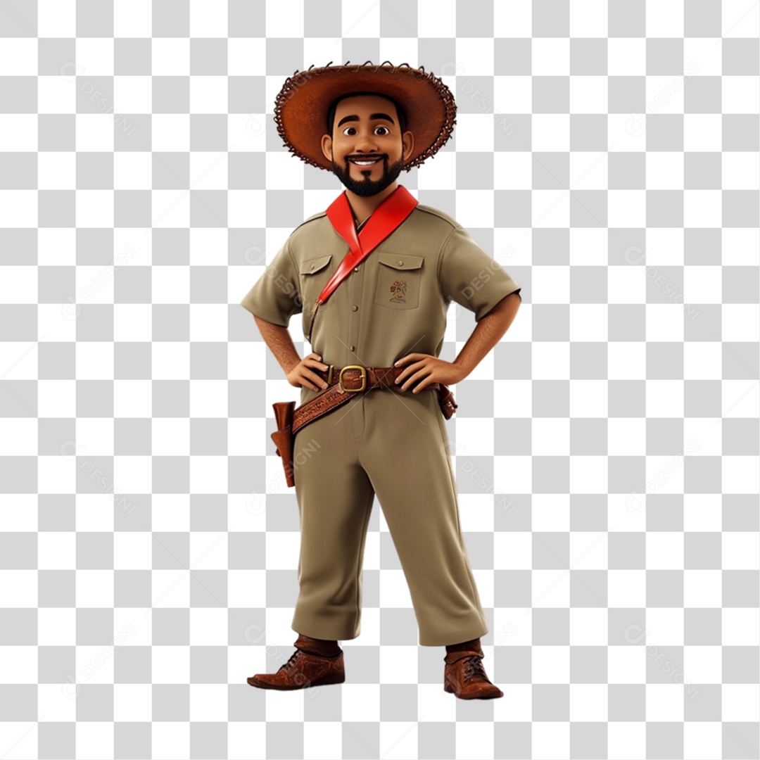 Personagem Nordestino Dia do Nordestino PNG Transparente