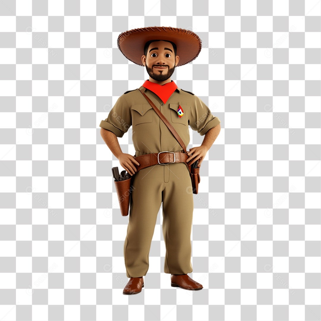 Personagem Nordestino Dia do Nordestino PNG Transparente