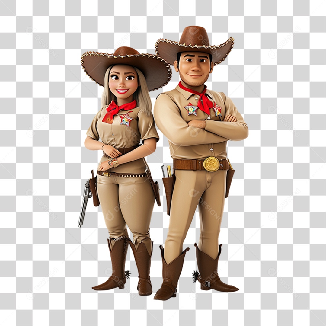 Personagem Nordestino Dia do Nordestino PNG Transparente