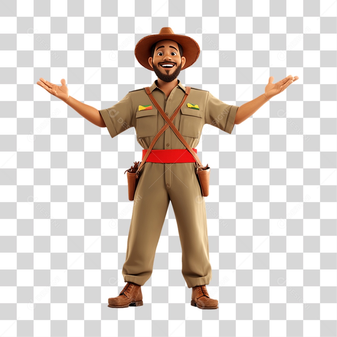 Personagem Nordestino Dia do Nordestino PNG Transparente