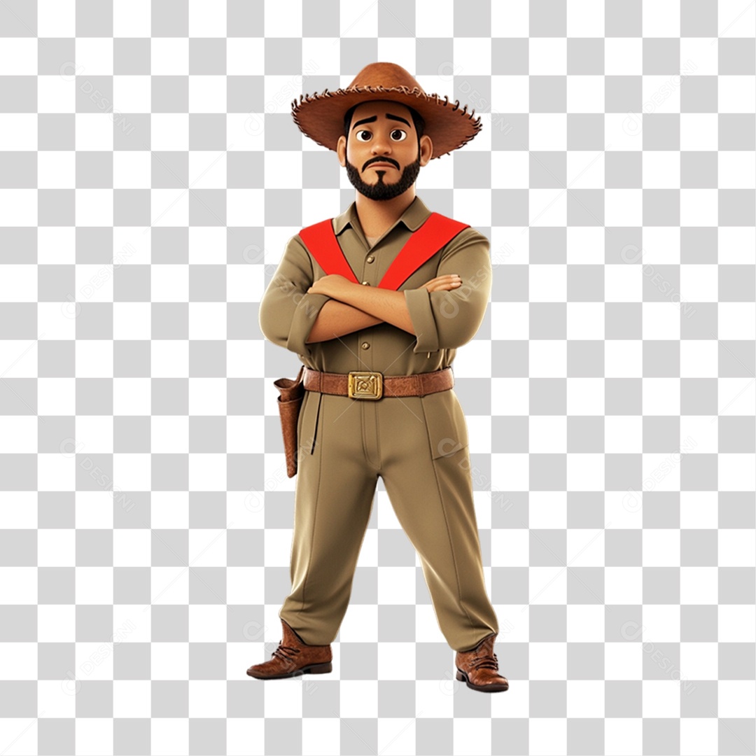 Personagem Nordestino Dia do Nordestino PNG Transparente