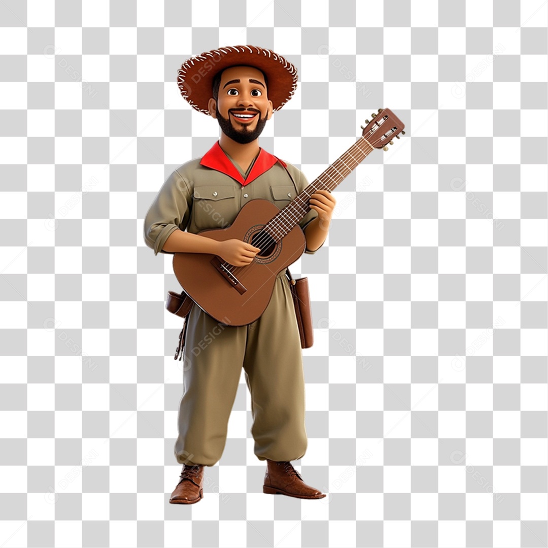 Personagem Nordestino Dia do Nordestino PNG Transparente