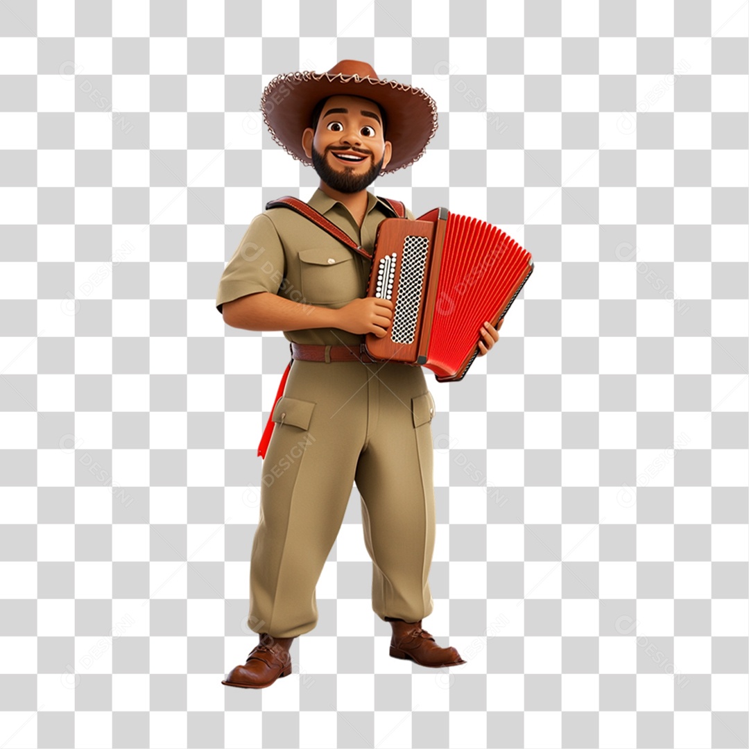 Personagem Nordestino Dia do Nordestino PNG Transparente