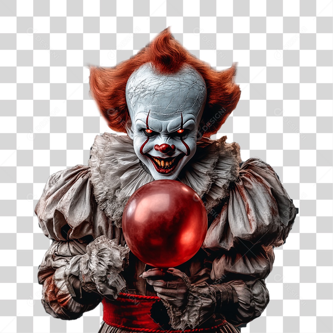Palhaço It Halloween PNG Transparente