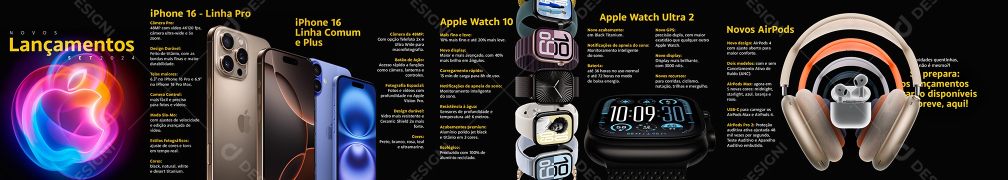 Loja da Apple Carrossel Social Media PSD Editável