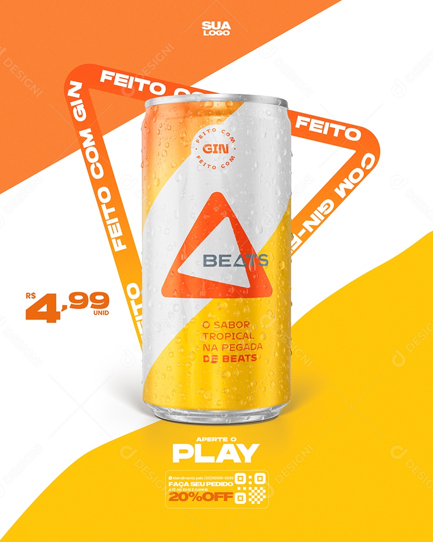 Cervejaria Social Media PSD Editável