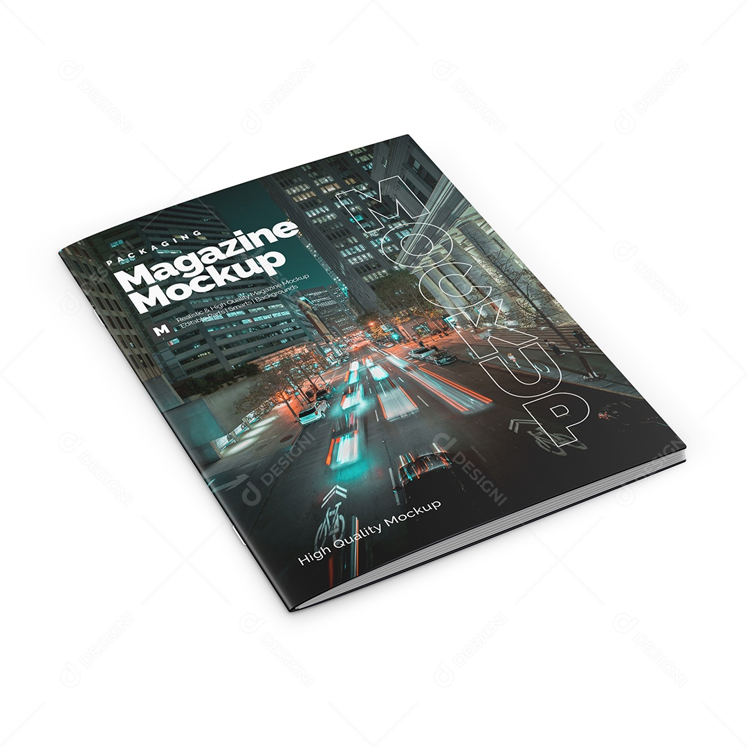 Revista Fechada Mockup PSD Editável