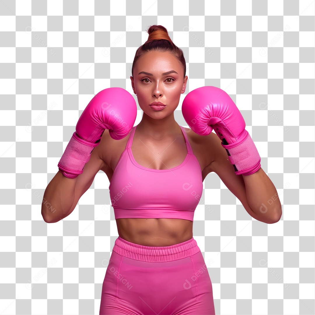 Mulheres Outubro Rosa PNG Transparente