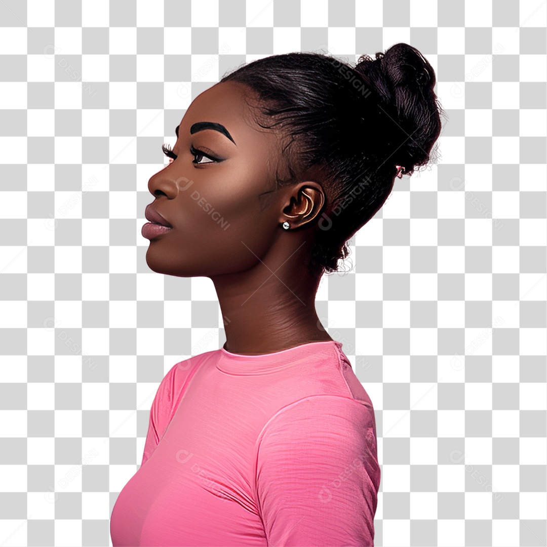 Mulheres Outubro Rosa PNG Transparente