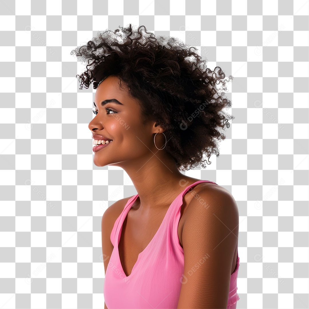 Mulheres Outubro Rosa PNG Transparente