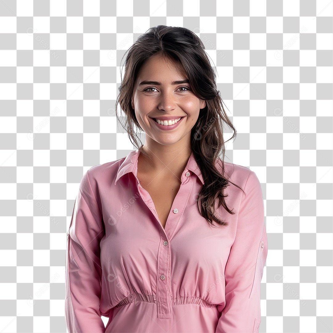 Mulheres Outubro Rosa PNG Transparente