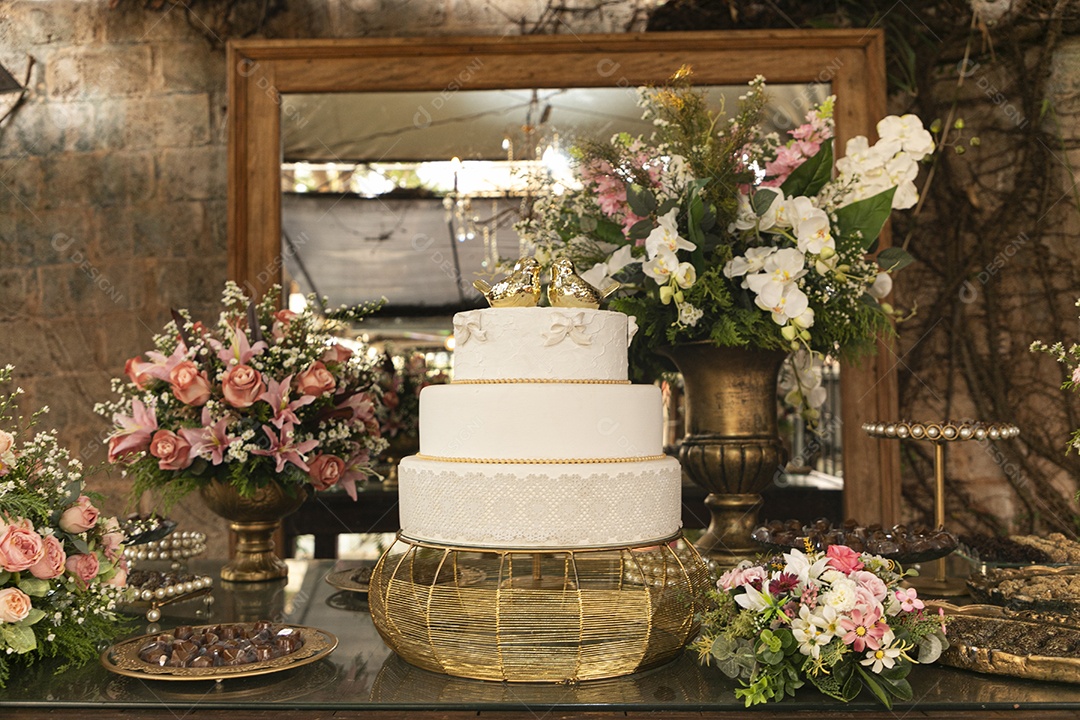 Mesa linda decorada para casamento