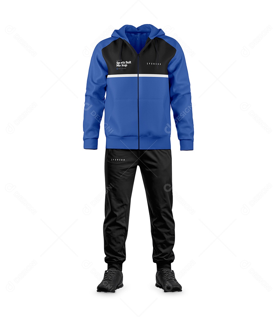 Conjunto Esportivo Mockup PSD Editável