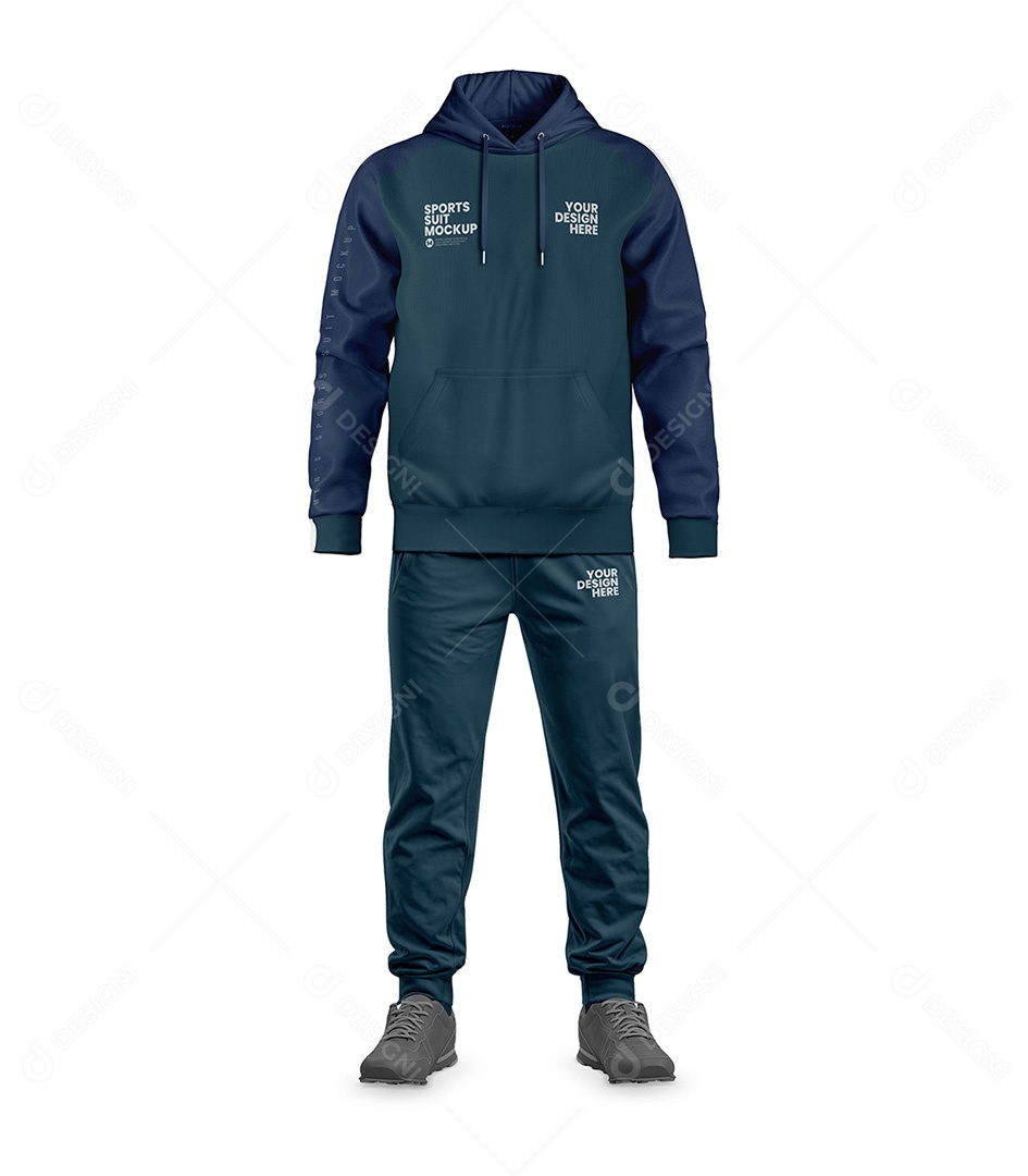 Moletom e Calça Esportiva Mockup PSD Editável