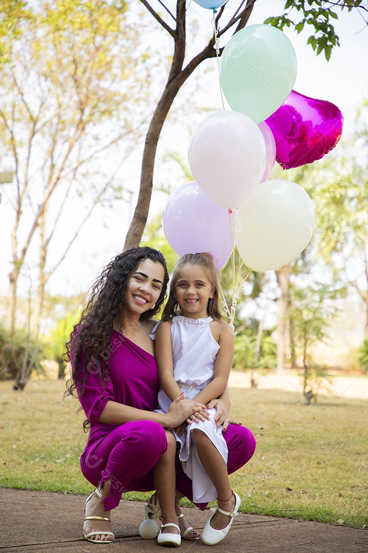 Mãe e filha em ensaio lindas mulheres