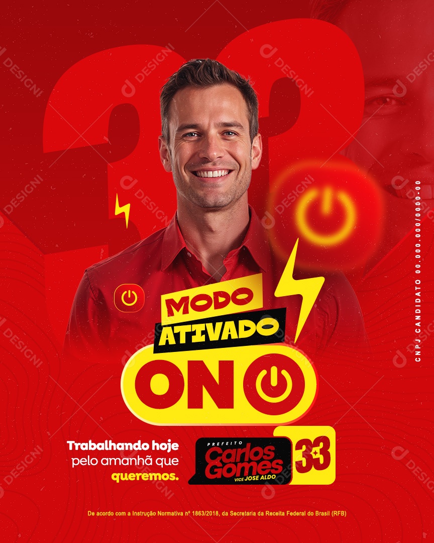 Eleição Política Social Media PSD Editável