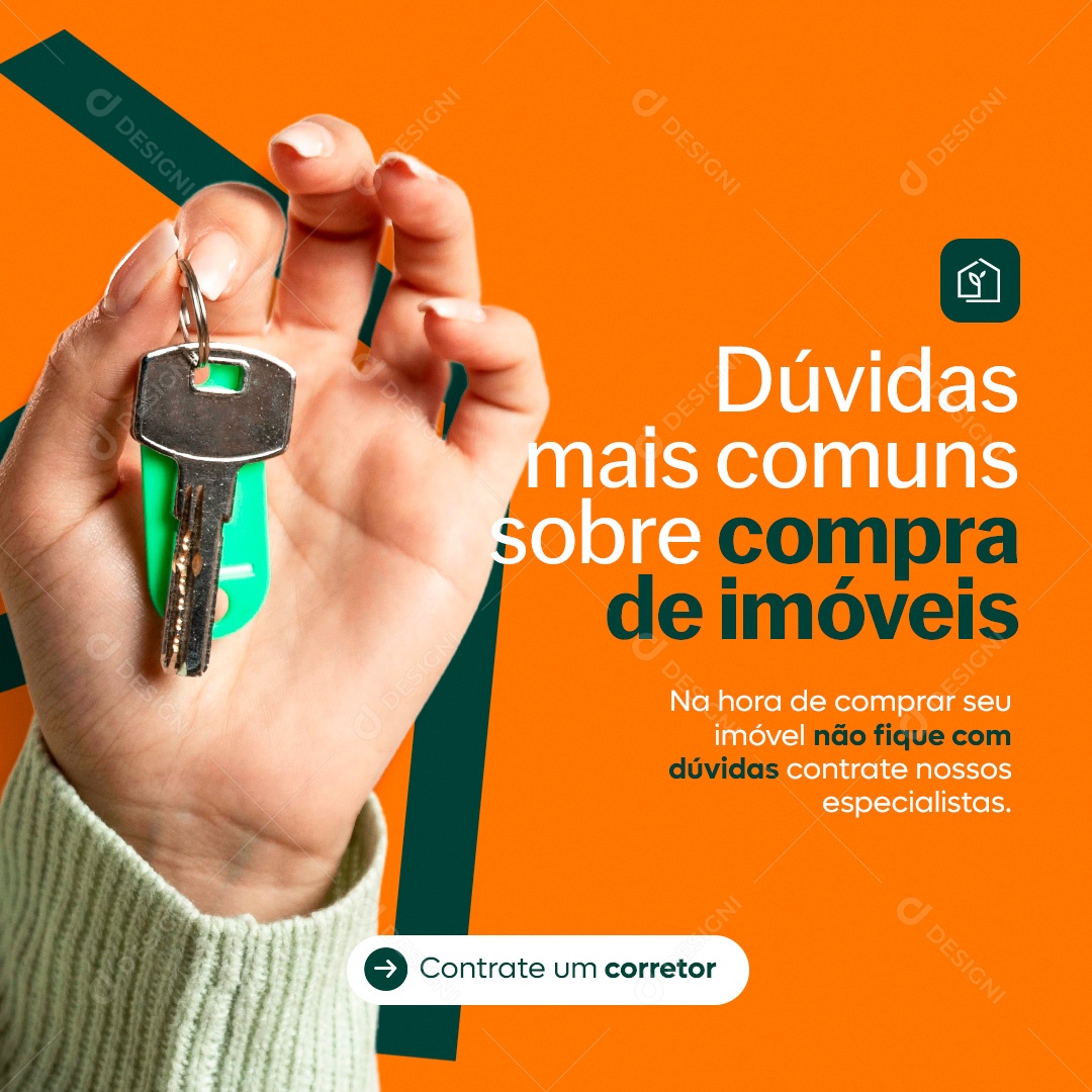 Corretor de Imóveis Imobiliária Social Media PSD Editável