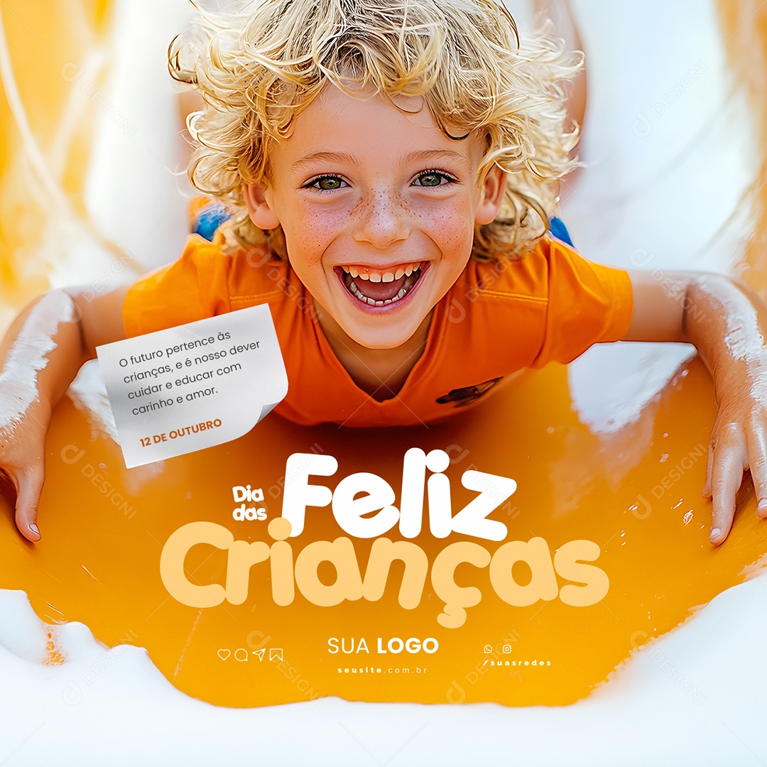 Feliz Dia das Crianças 12 de Outubro Social Media PSD Editável
