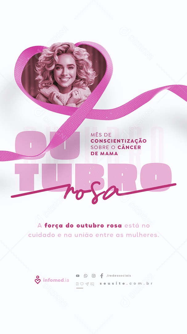 Story Outubro Rosa União Entre as Mulheres Social Media PSD Editável