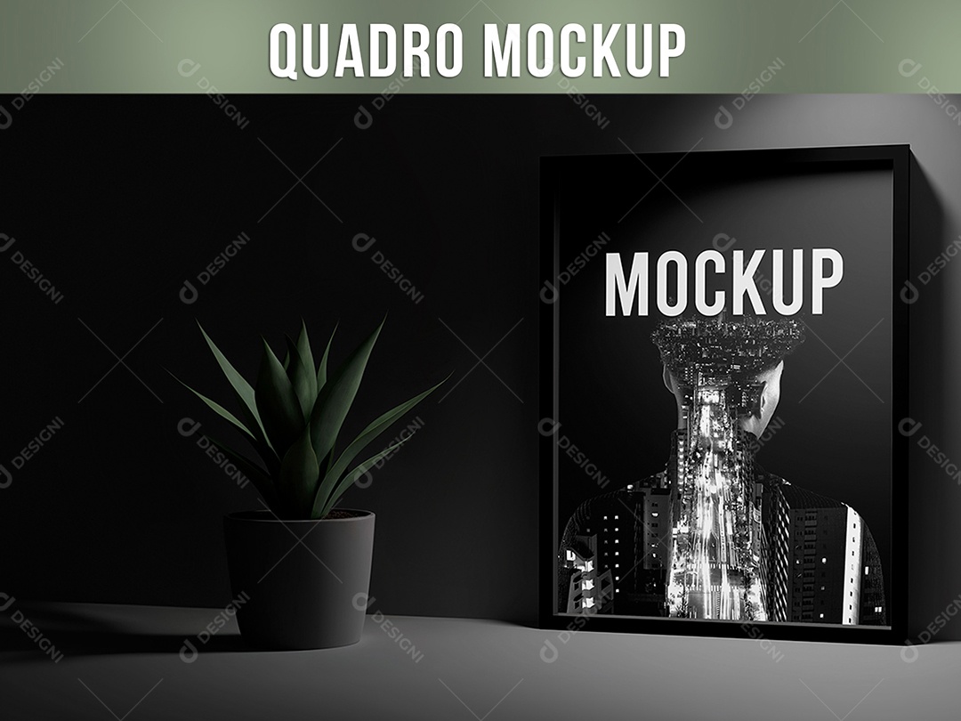 Quadro Mockup PSD Editável