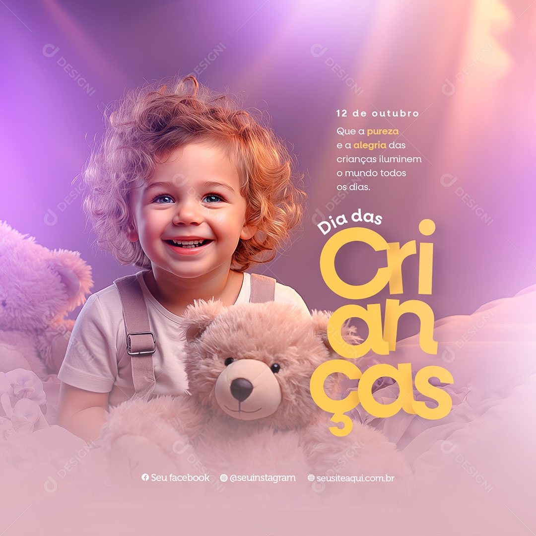 Childrens Day 12 October Social Media PSD Editable