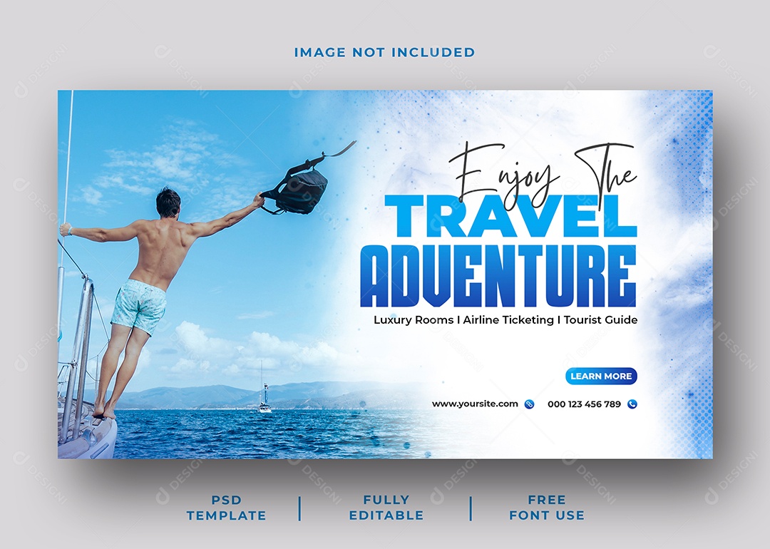 Agência de Viagem Social Media PSD Editável