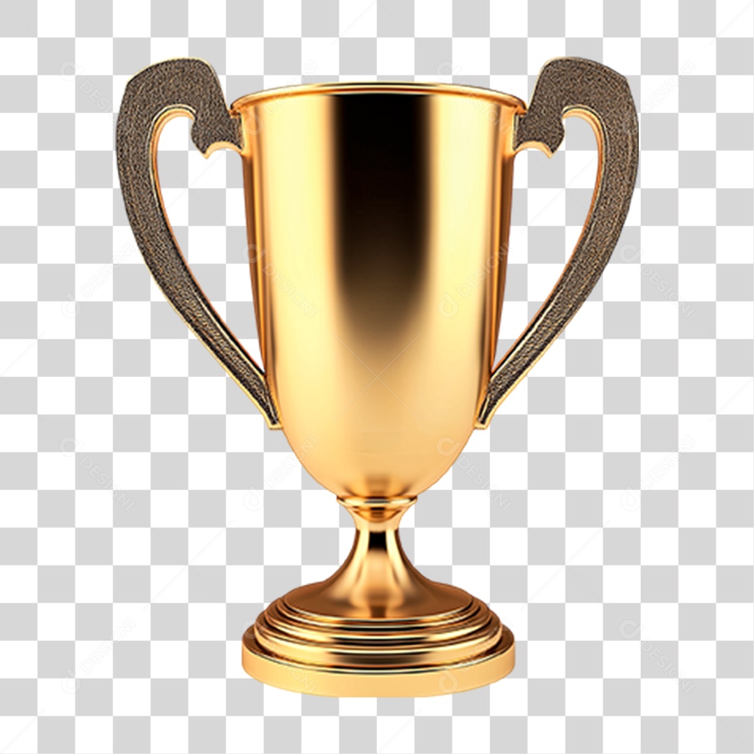 Elemento 3D Troféu PNG Transparente