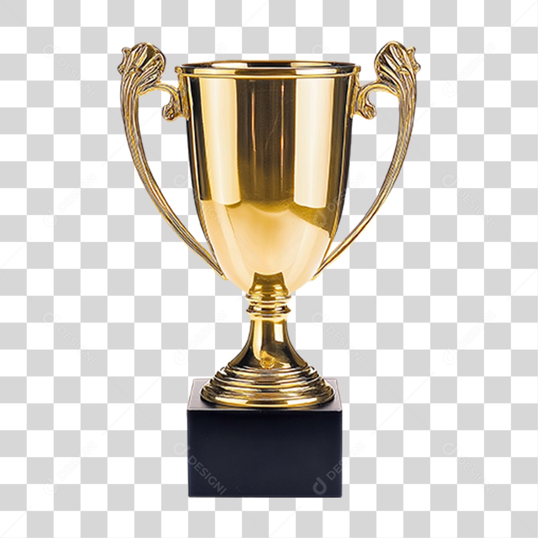 Elemento 3D Troféu PNG Transparente